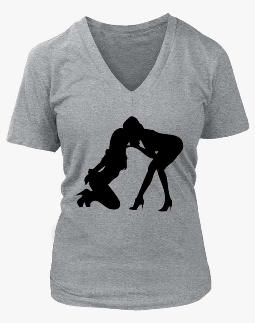Darr Sexy Silhouette Girl Two Girls T-shirt - Grandma T Shirts For Mother's Day, transparent png download