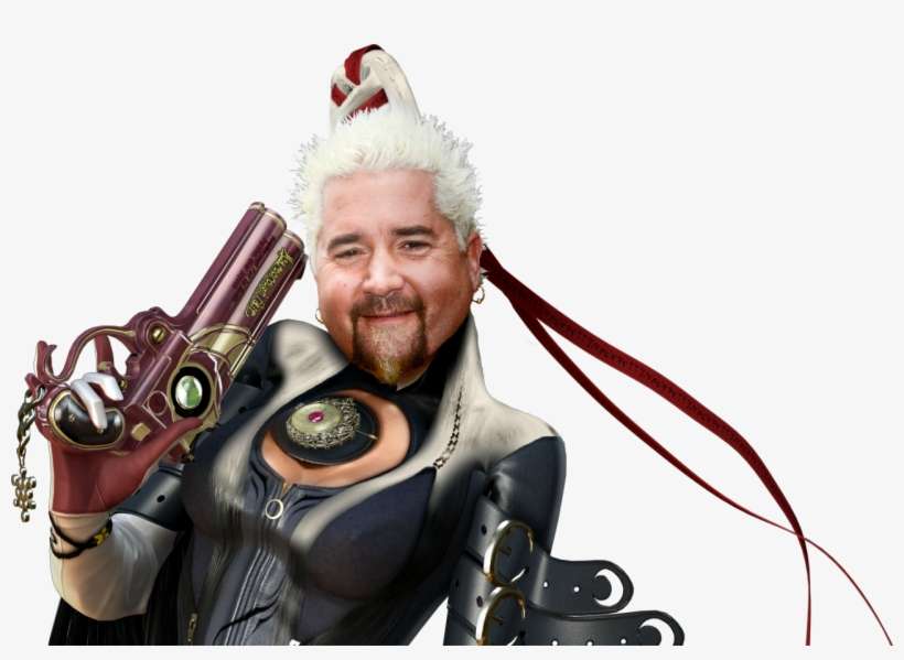 Guy Fieri As Baoynetta From The Video Game Series Of - Bayonetta 1 Hair, transparent png download