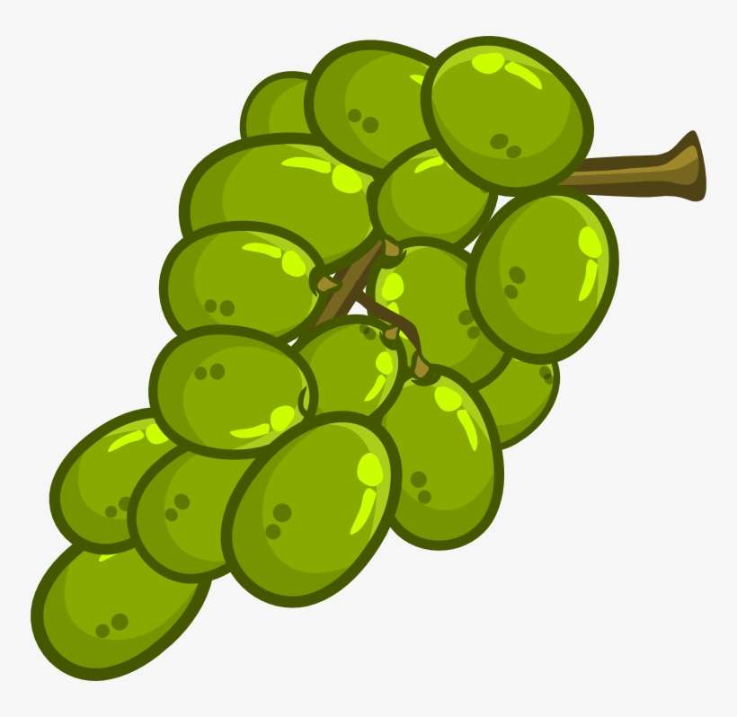 Grape Clipart Art - Clip Art Of Green Grapes, transparent png download
