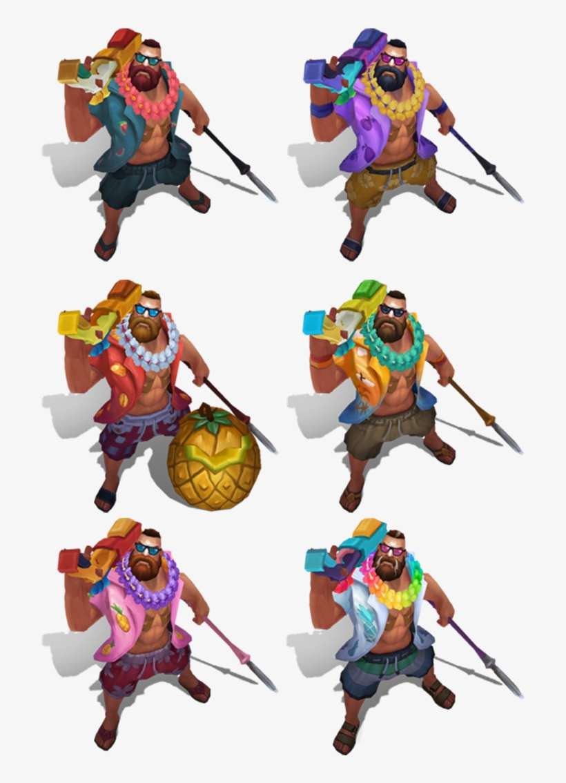 Pool Party Gangplank - Gangplank Chromas, transparent png download