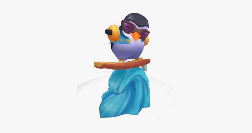 So The Surfing Penguin Is At The Pool Party, But Not - Wipeout Pengu Ward, transparent png download