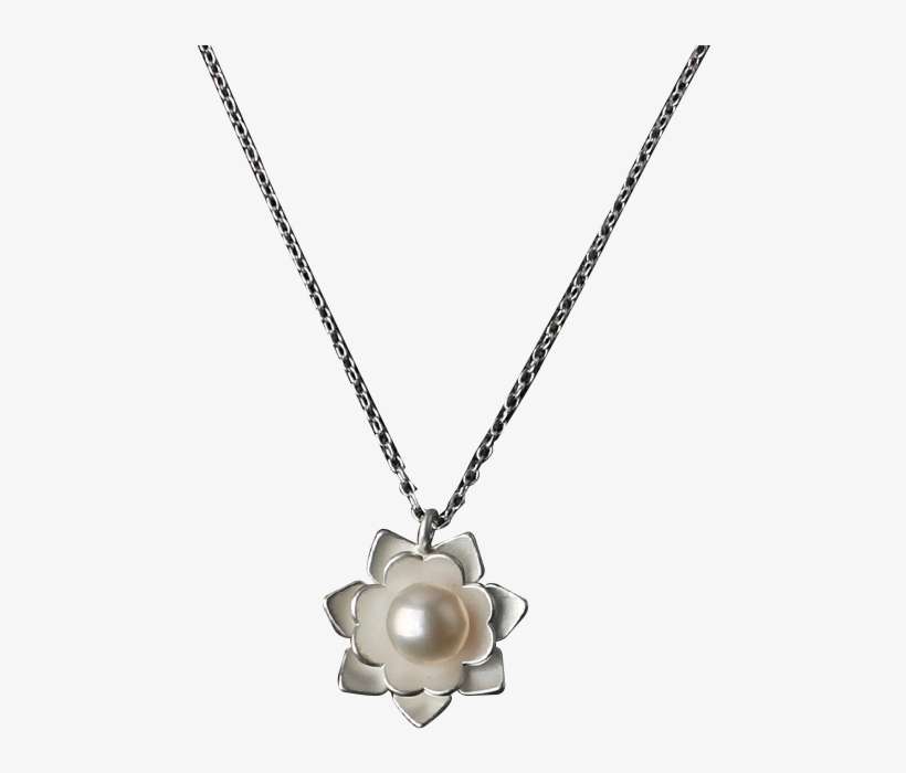 Luo Linglong S925 Sterling Silver Pearl Necklace Female - Locket, transparent png download