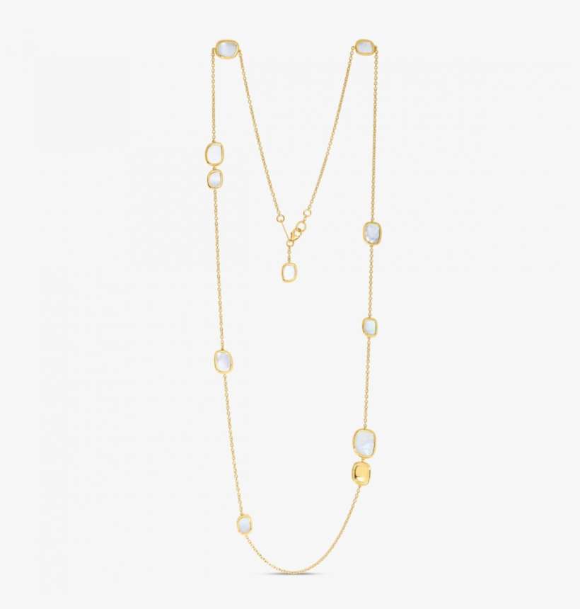 Roberto Coin Station Necklace With Mother Of Pearl - Necklace, transparent png download