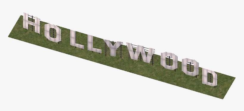 Hollywood Sign - Hollywood Sign Png, transparent png download