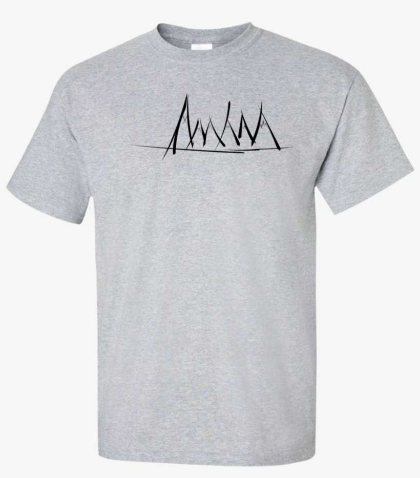 Mountain Brush Strokes Tall T-shirt - Cool Detroit Lions Tshirts, transparent png download