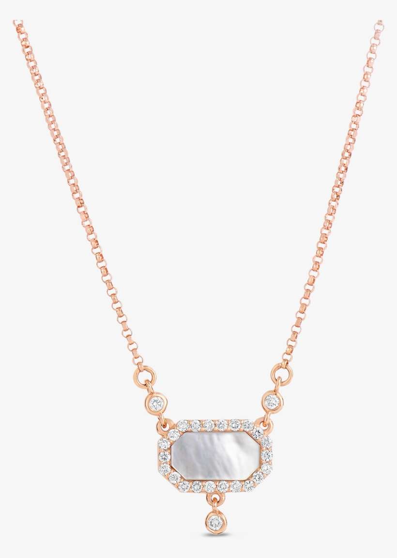 Roberto Coin Tiny Treasures 18k Rose Gold Art - Roberto Coin Diamond & Mother Of Pearl Art Deco, transparent png download