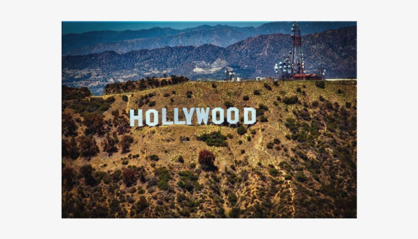 Hollywood Sign - Art Print: Hollywood By Kimberly Allen : 13x19in, transparent png download