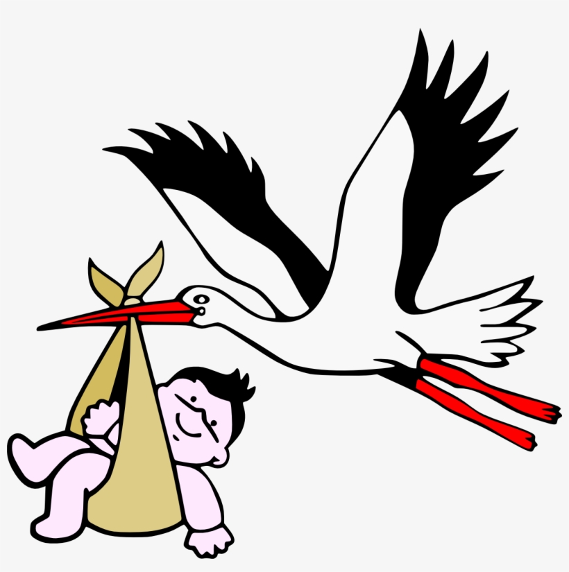 Stork With New-born Child - Montagne Sainte-victoire, transparent png download