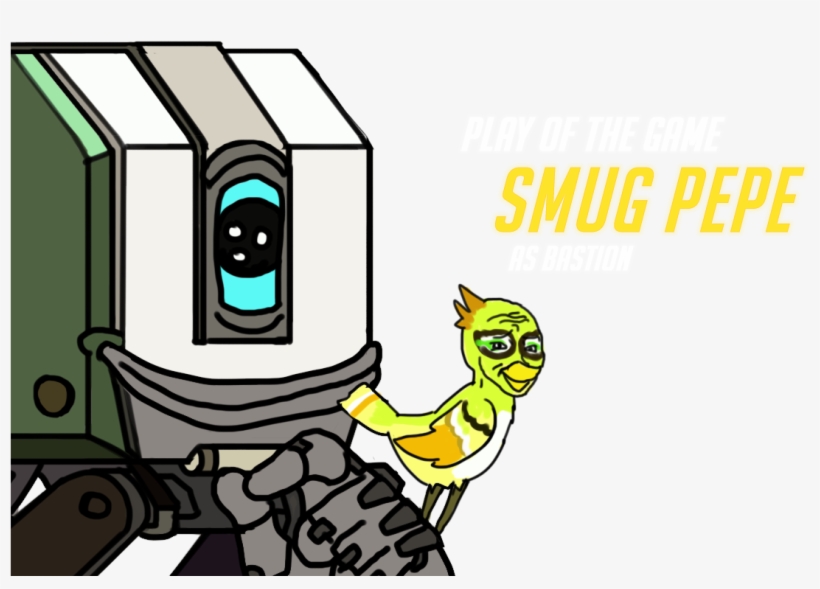 292kib, 1200x800, Bastion - Overwatch Pepe, transparent png download