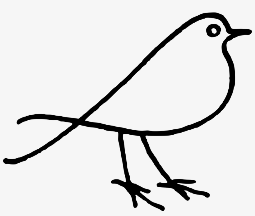 Animal, Bird, Doodle, Stylised - Bird Doodle Png, transparent png download