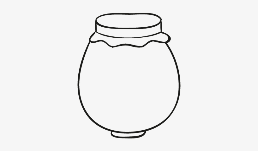 Mermelade Jar Doodle Vector - Dibujo De Frasco De Mermelada, transparent png download