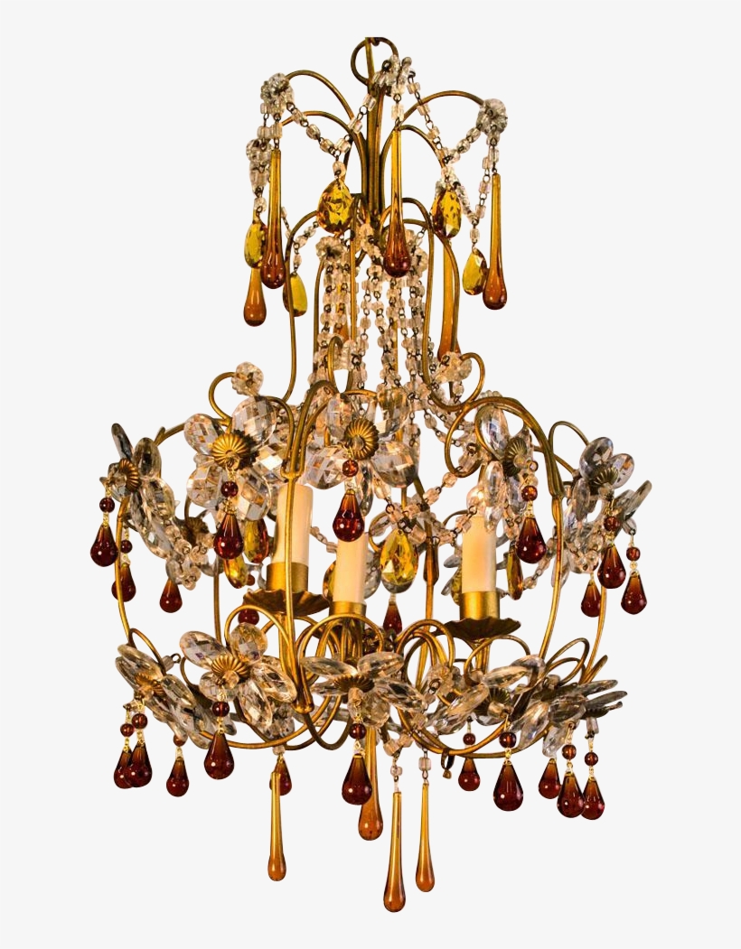 Gold Chandelier Png - Gold Chandelier Transparent Background, transparent png download