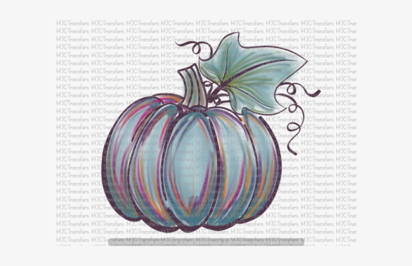 Watercolor Pumpkin - Purple Painted Watercolor Png Pumpkin, transparent png download