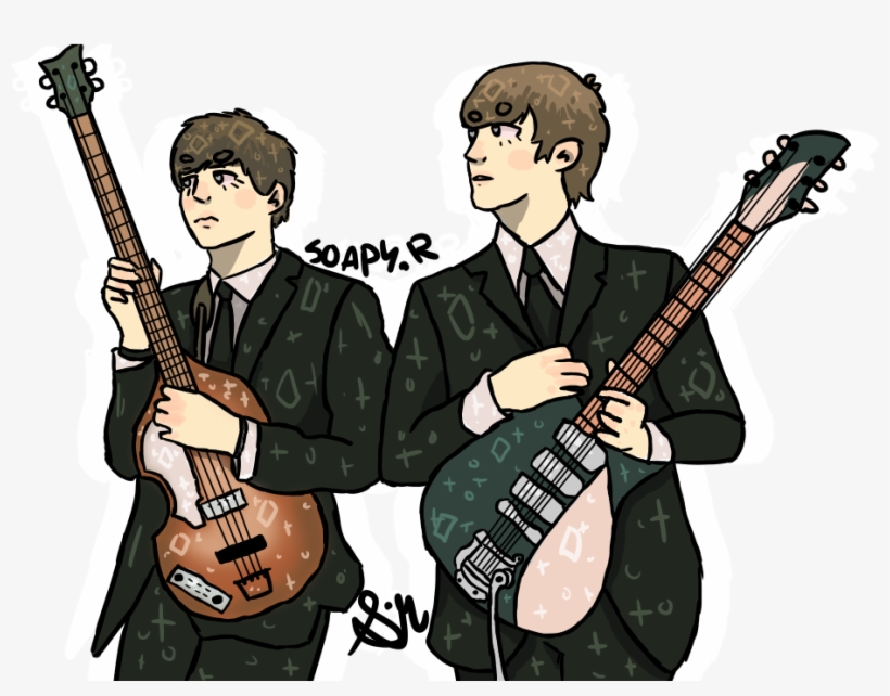Jpg Royalty Free Library Beatles Drawing Lennon - Beatles Cartoon Paul Mccartney, transparent png download