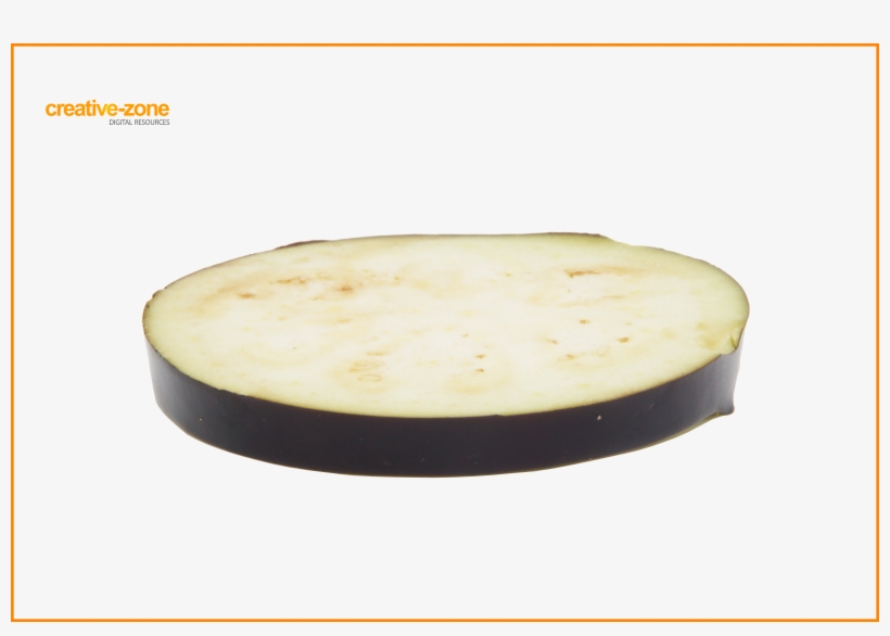 Slice Eggplant Transparent - Eggplant Slice Png, transparent png download