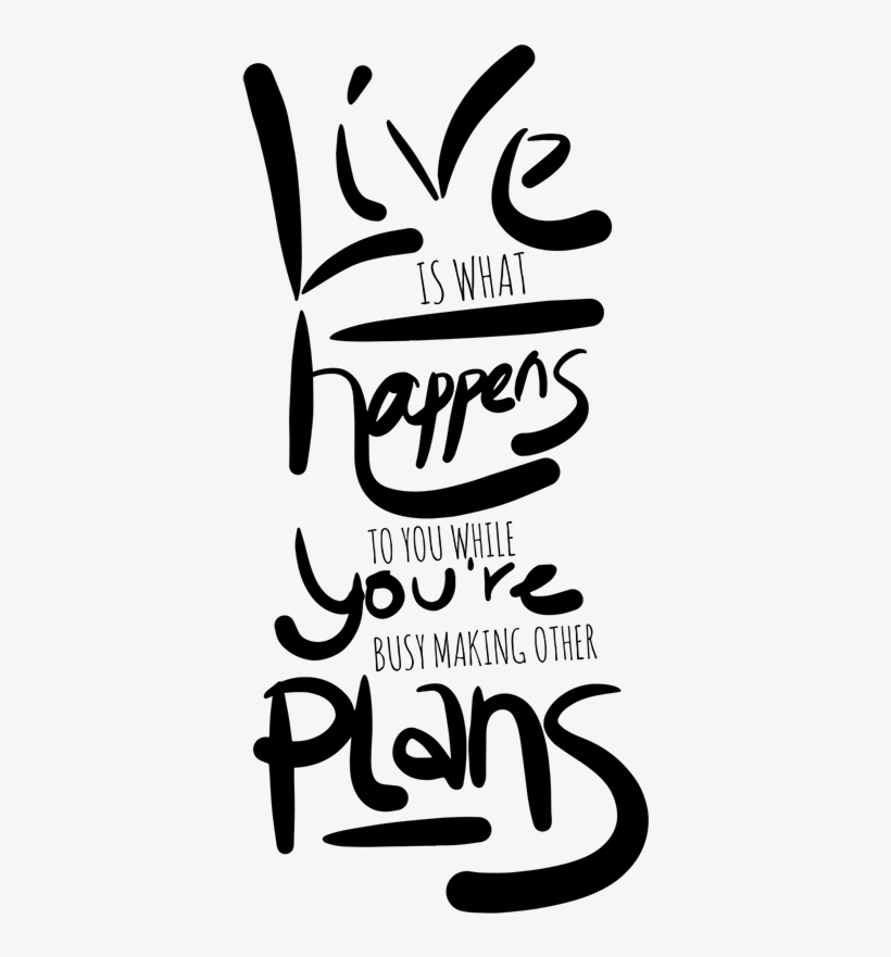 John Lennon Making Other Plans Quote Sticker - John Lennon, transparent png download