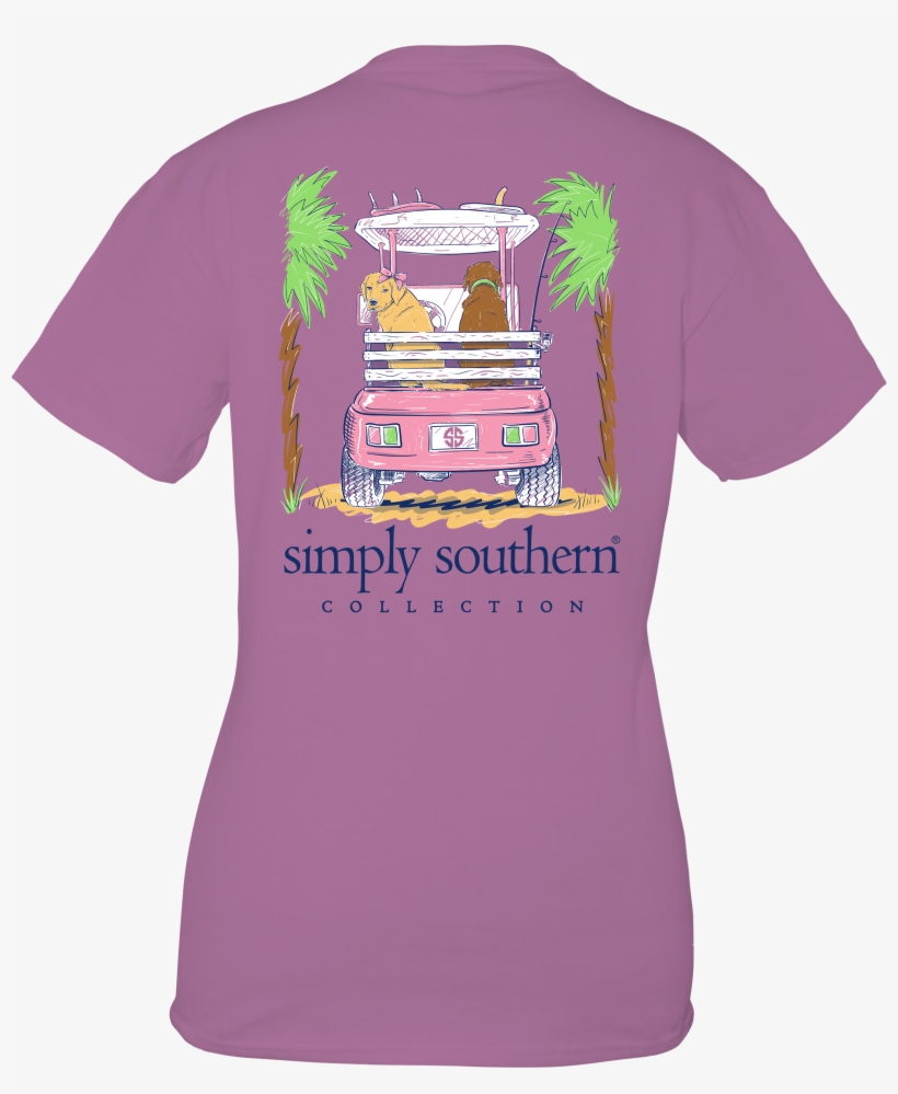 Cart-eggplant - Short Sleeve Simply Southrn Shirts, transparent png download