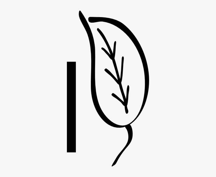 Small - Leave Black, transparent png download