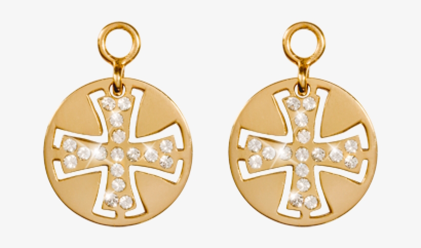 More Views - Nikki Lissoni Celtic Cross Charm Gold-plated 15mm, transparent png download