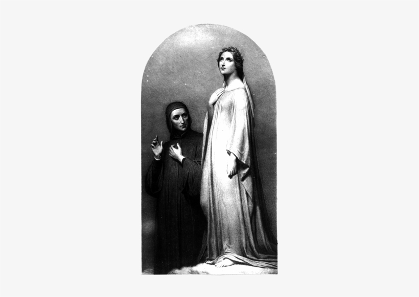 Dante And Beatrice - Vision: Dante And Beatrice, 1846 (oil, transparent png download