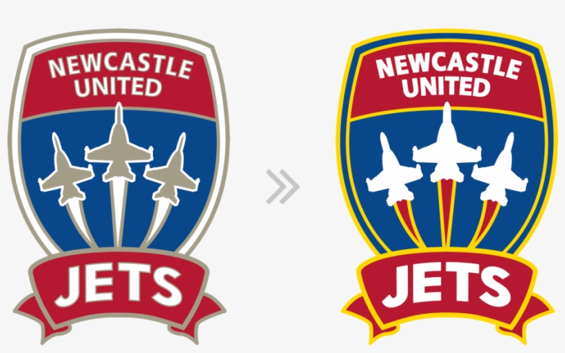 Newcastle Jets Logo Recolour - League Teams Newcastle Jets Logo, transparent png download
