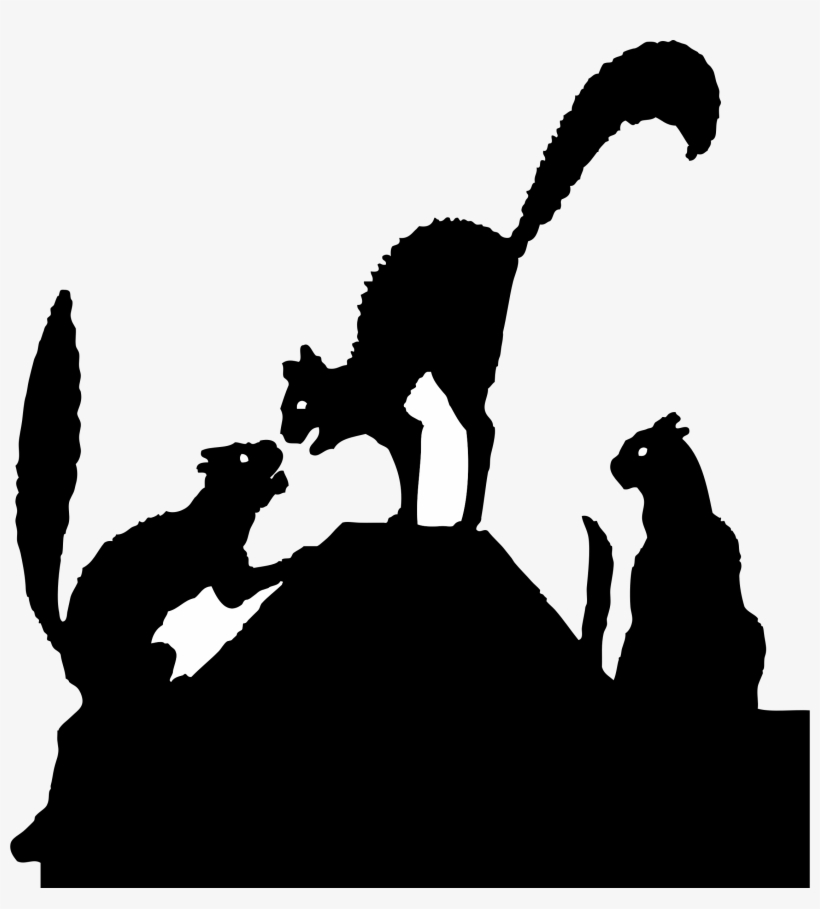 Johnny Automatic Cat Fight Silhouette - Cat Fighting Silhouette, transparent png download