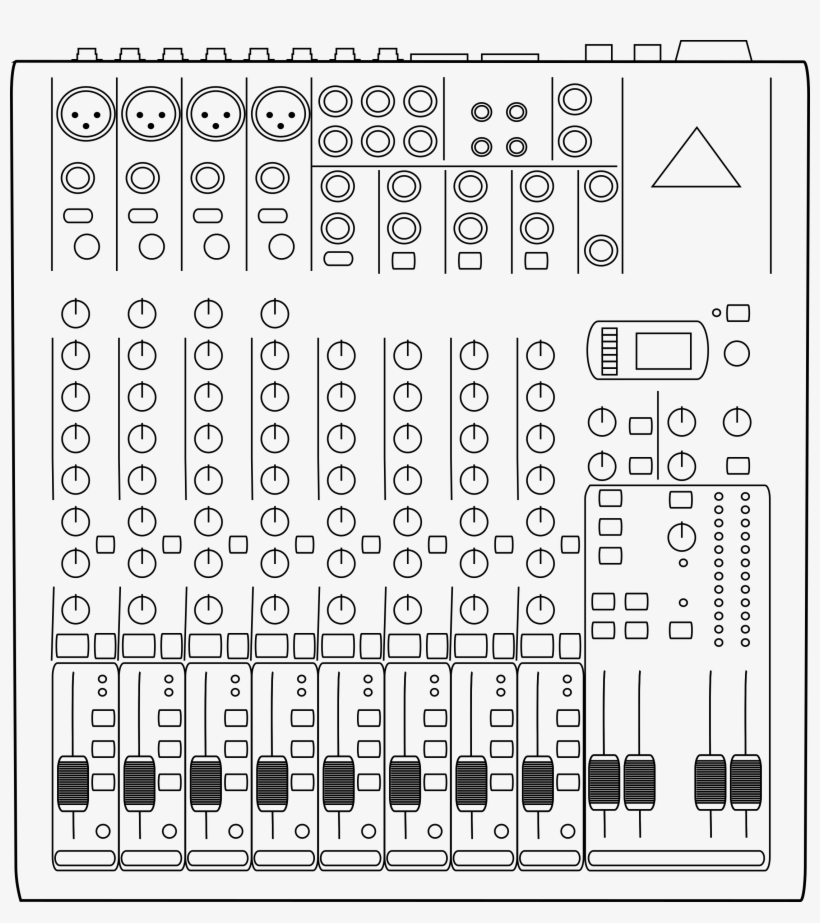 This Free Icons Png Design Of 12-channel Audio Mixer, transparent png download