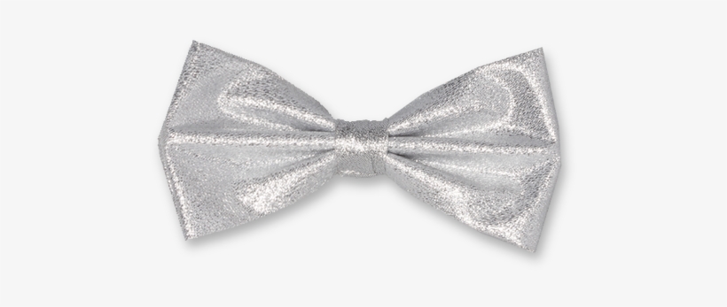 Bow Tie Silver Glitter - Bowtie Silver Png, transparent png download