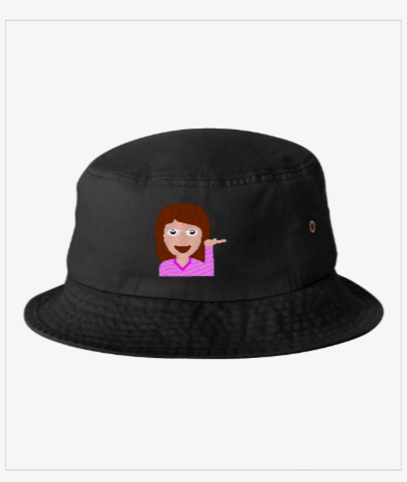 Emoji Girl Hand Left Png Bucket Hat Hat PNG Image Transparent PNG
