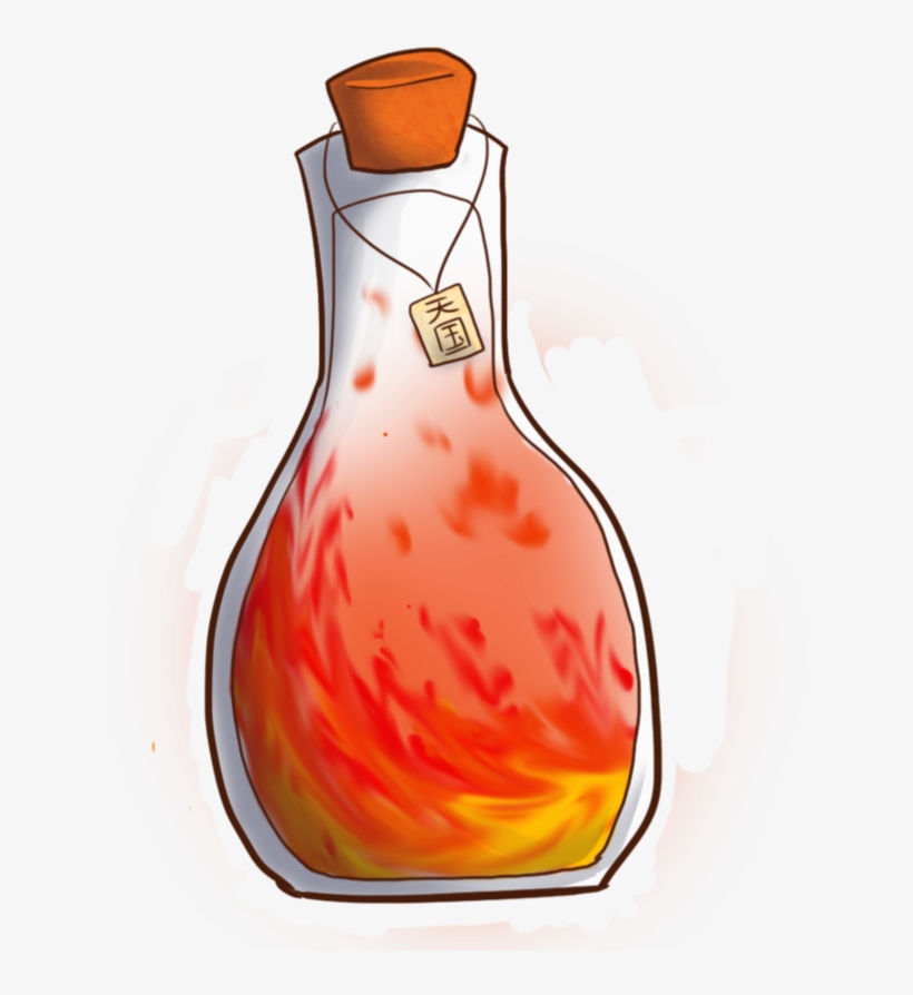 Bottled Fire Stocked By Dj Bluehkitteh On - Alchemy Fire Vial, transparent png download