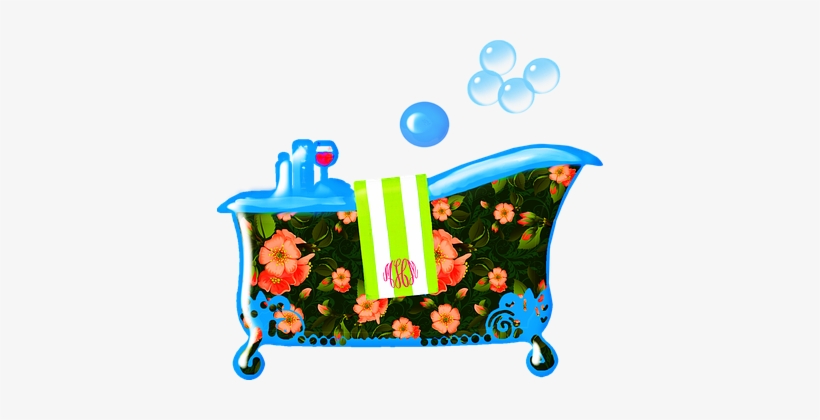 Bathtub, Bubbles, Pink, Feminine - Bathtub, transparent png download