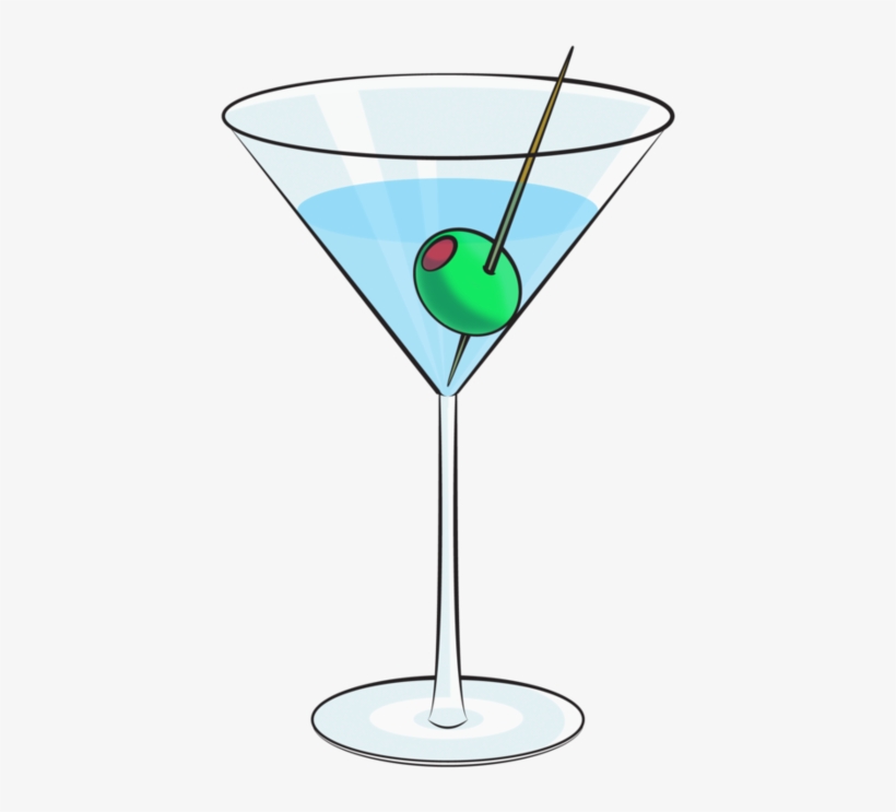 Cartoon Martini By Deathbycartoon On Deviantart - Cartoon Martini Glass Png, transparent png download
