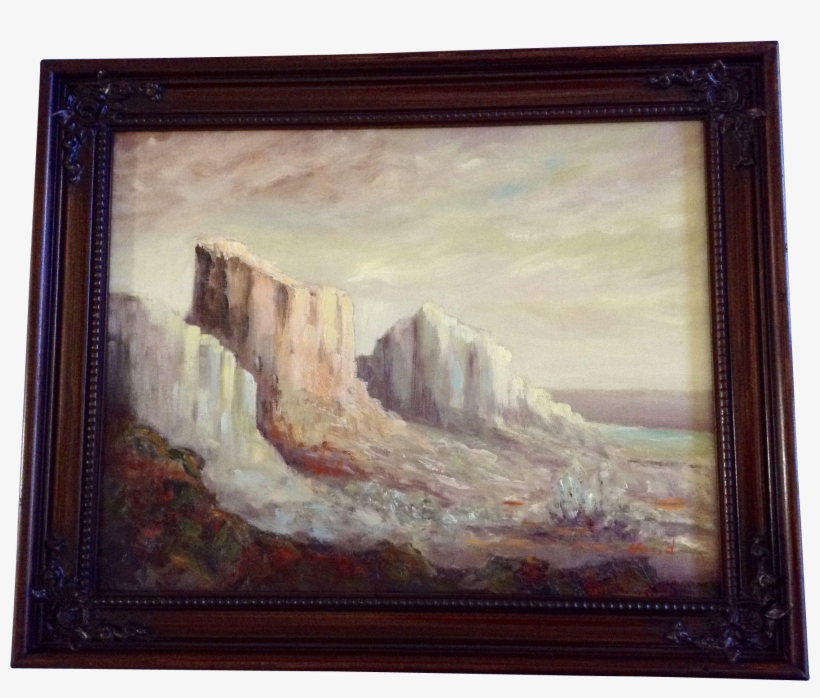 Lynne Hosid, Beautiful Desert Mountain Bluffs Oil Painting - Painting, transparent png download