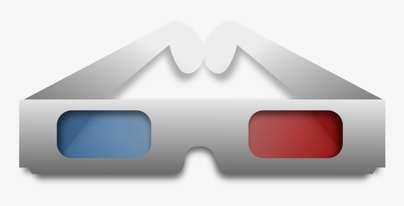 Polarized 3d System 3d Film Glasses Three-dimensional - Clipart 3d Glasses, transparent png download