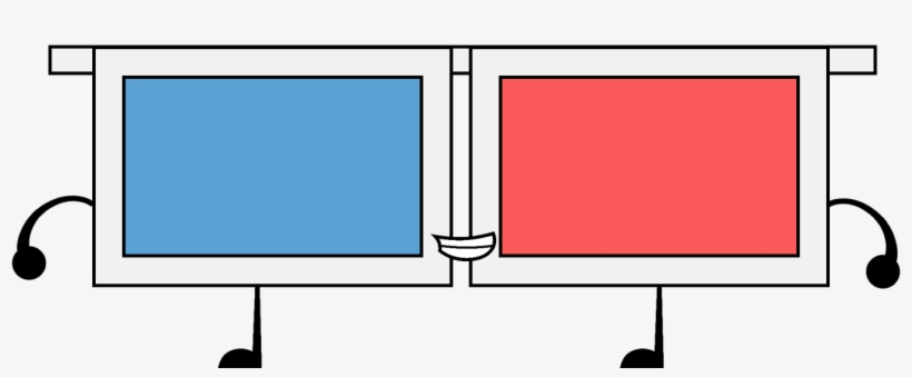 3d Glasses - Bfdi 3d Glasses, transparent png download