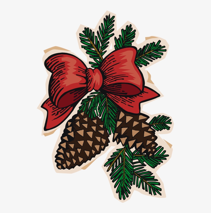 Clip Art Pine Cone - Snowy Pinecones Clip Art, transparent png download
