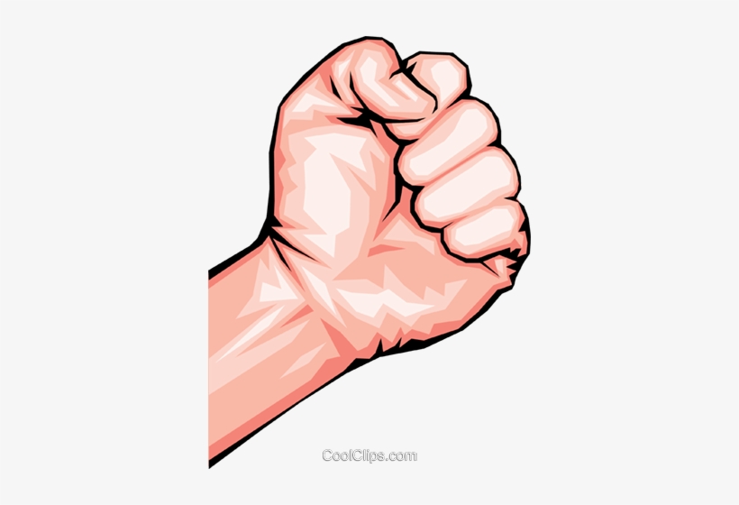 Raised Fist Clip Art At Clker - Clenched Fist, transparent png download