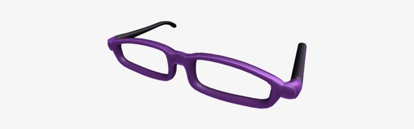 Purple Thick Rimmed Glasses - Purple Glasses Png, transparent png download