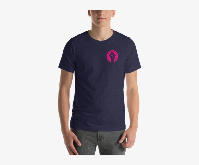 Raised Fist Minimal Men's T-shirt - T-shirt, transparent png download