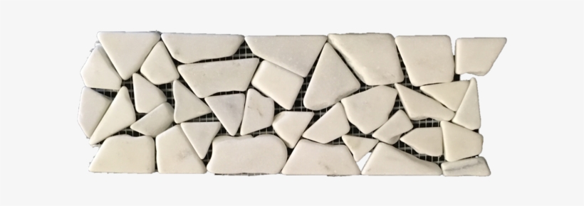 Pearl White Tumbled Stone Border - Rock, transparent png download