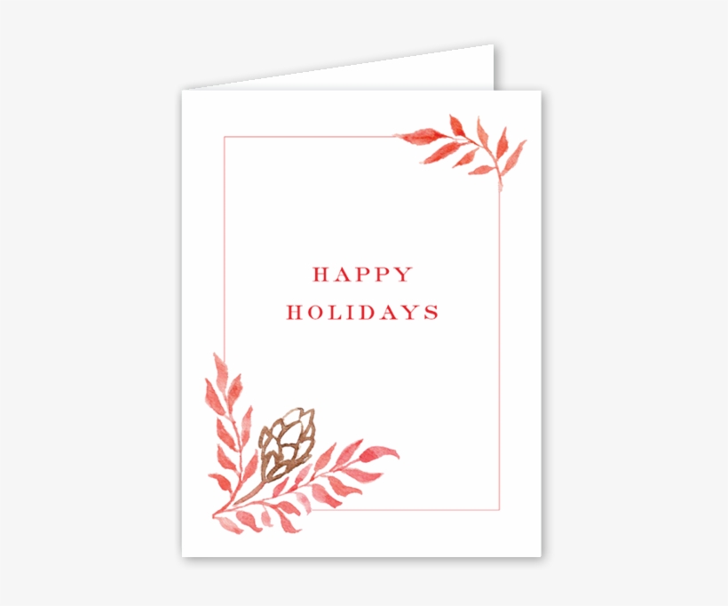Pine Cones Folded - Christmas Card, transparent png download