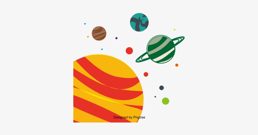 Cartoon Hand Painted Space Planet Cute, Cartoon, Hand - Planet, transparent png download