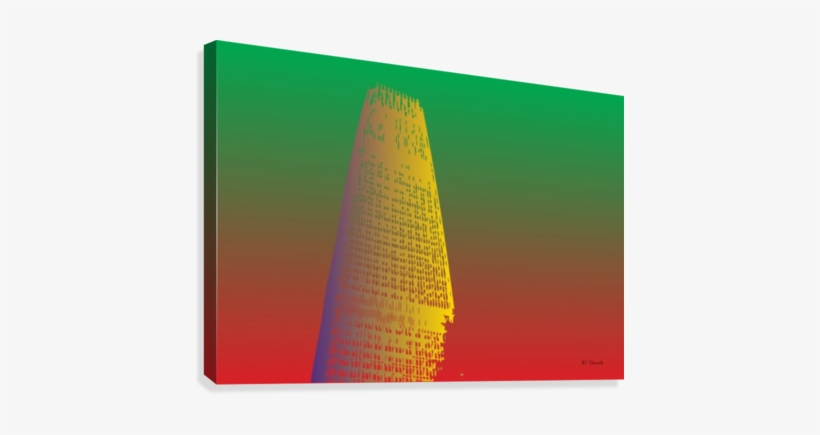Abstract Skyscraper 2 Canvas Print - Shot Tower, transparent png download