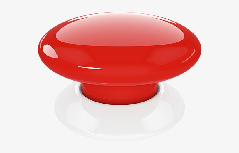 Red Panic Button - Fibaro The Button, transparent png download