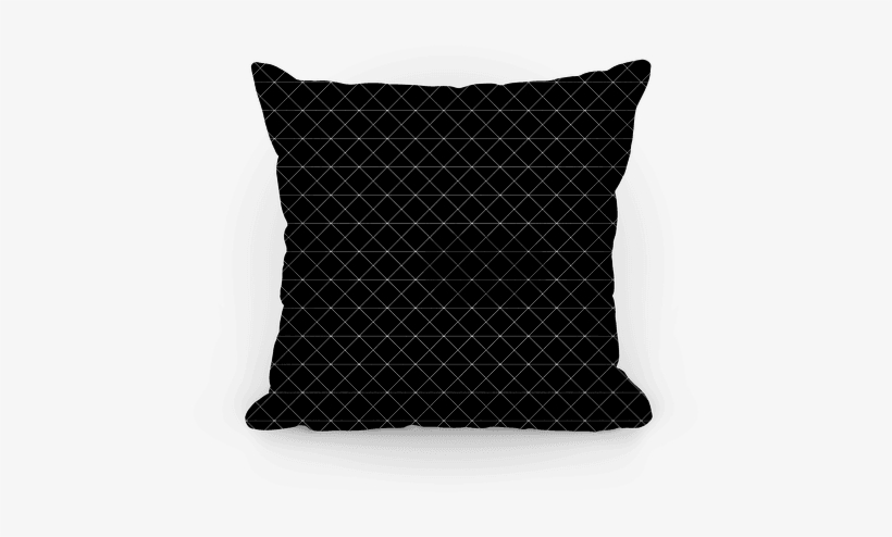 Black Grid Pattern Pillow - Bro Pillows, transparent png download
