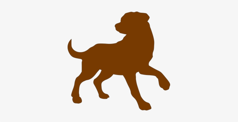 Dog, Brown, Outline, Domestic, Animal - Perro Contorno, transparent png download