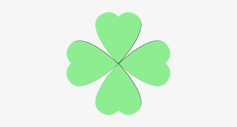 Paste All 4 Hearts Onto The Paper So That They Look - Ideas St Patrick's Day Craft, transparent png download