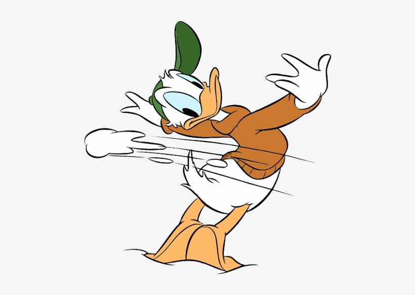 Donald-snowball 500×535 Pixels - Narrowly Clipart, transparent png download