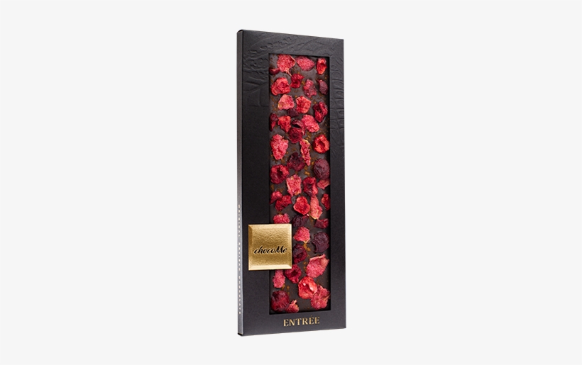 B102 Entrée Gourmet Dark Chocolate With Rose Petals, - Chocome Entrée Zimt, Rose, Sauerkirsche 66% 100g, transparent png download