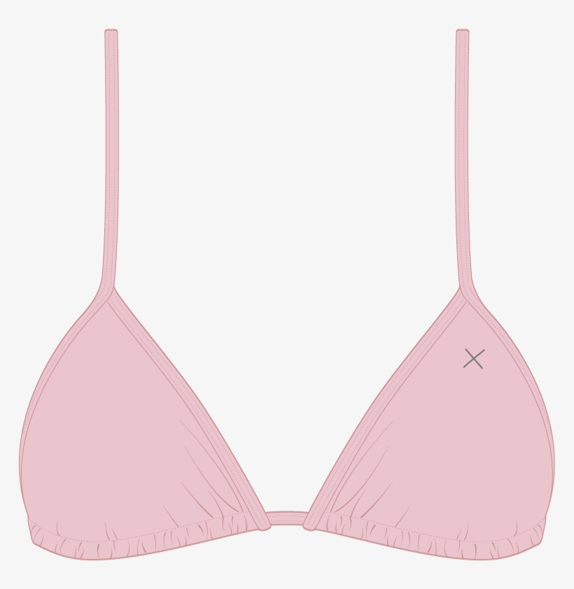 Clip Art Royalty Free Library Bikini Top Clipart - Boutinela Dirty Pink Fitted Top Ii, transparent png download